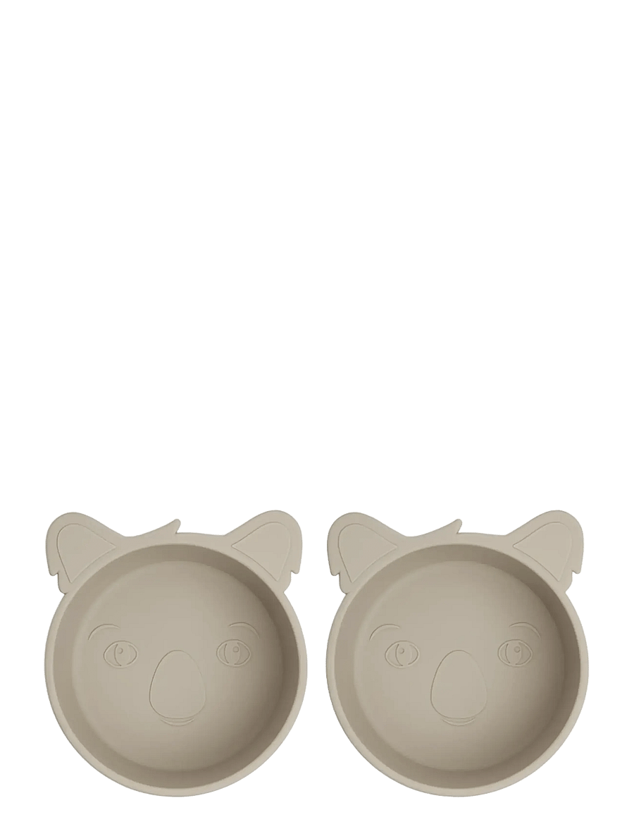 Nuuroo - Alex silicone deep plate 2-pack Koala - tallrikar - cobblestone - 0