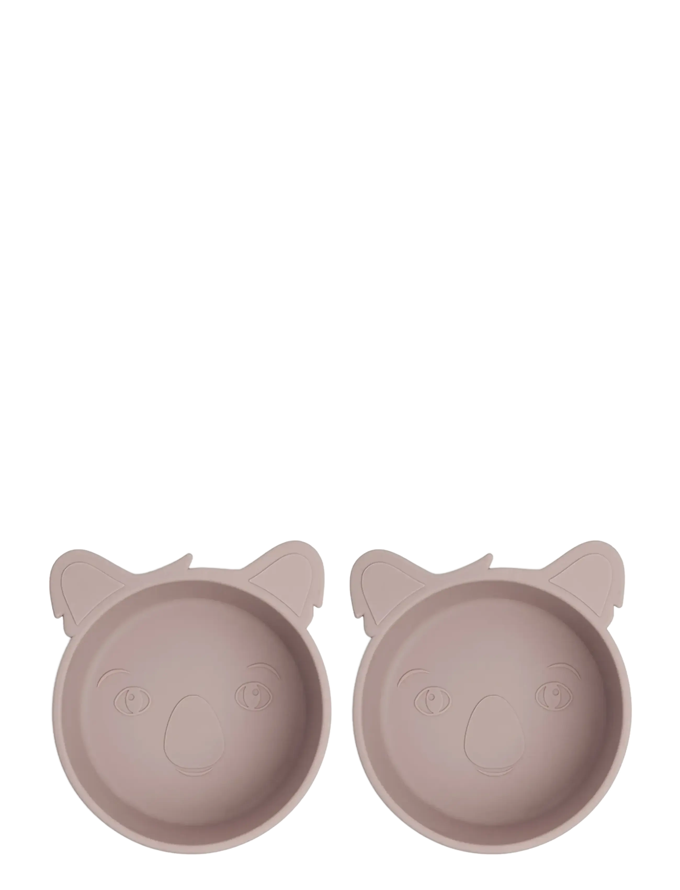 Nuuroo Alex Silicone Deep Plate 2-Pack Koala, One Size, Plates & Bowls, Rosa - Plates, Kinder