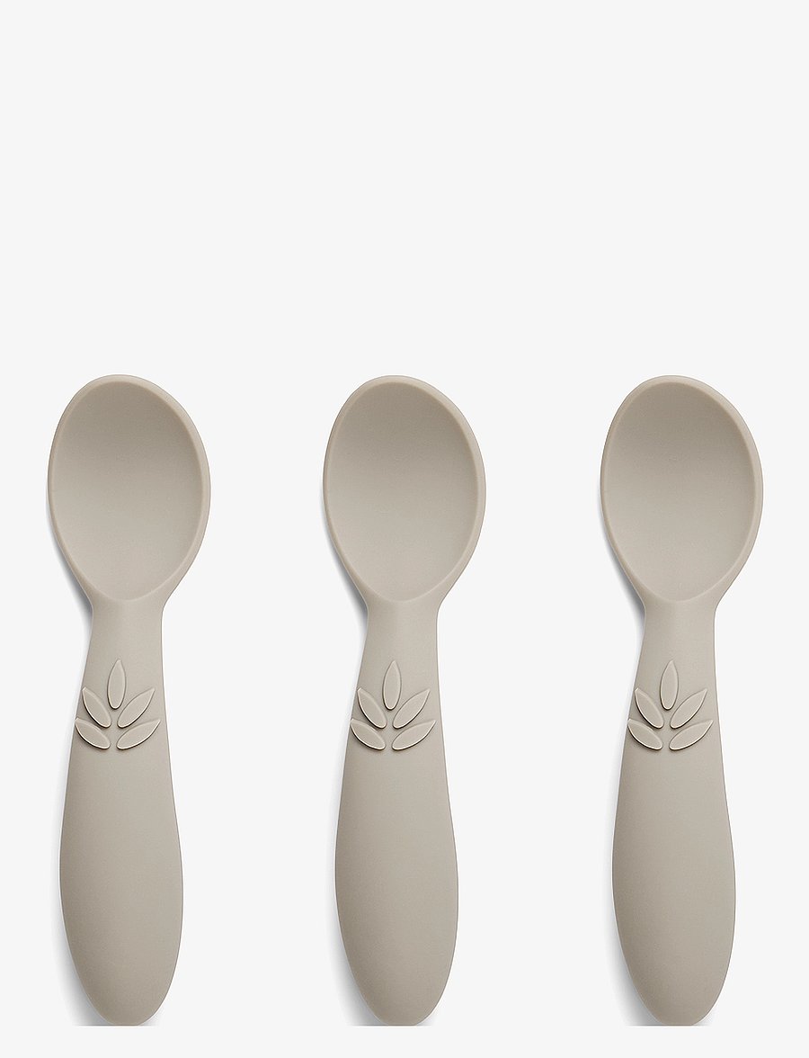 Nuuroo - Ella silicone spoon 3-pack - lowest prices - cobblestone - 0
