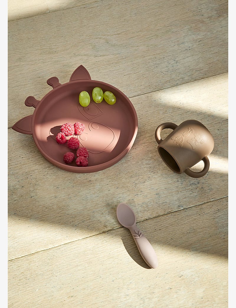 Nuuroo - Ella silicone spoon 3-pack - hnífapör - woodrose - 2