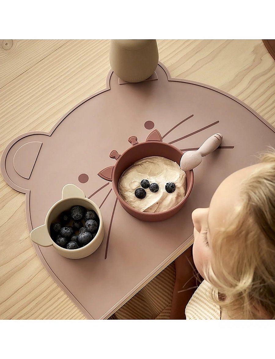 Nuuroo - Ester ear silicone placemat - deckchen - woodrose - 0