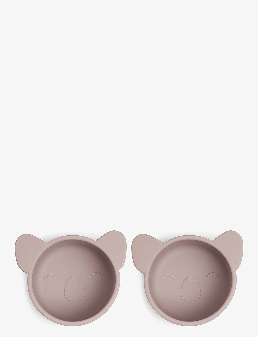 Nuuroo - Rosa silicone snack box small 2-pack Koala - skálar - woodrose - 0
