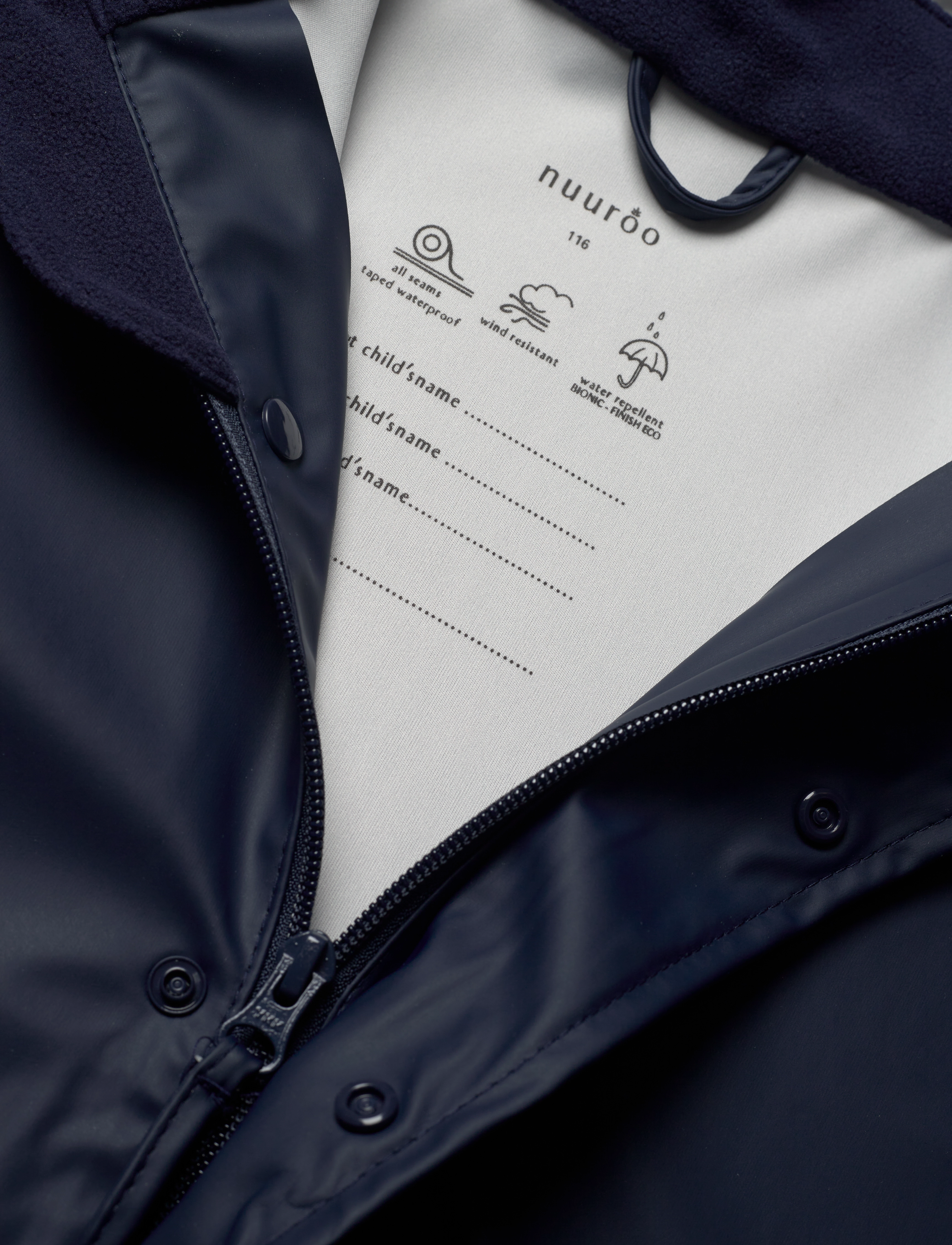 Nuuroo - Carla rain jacket - black iris - 2