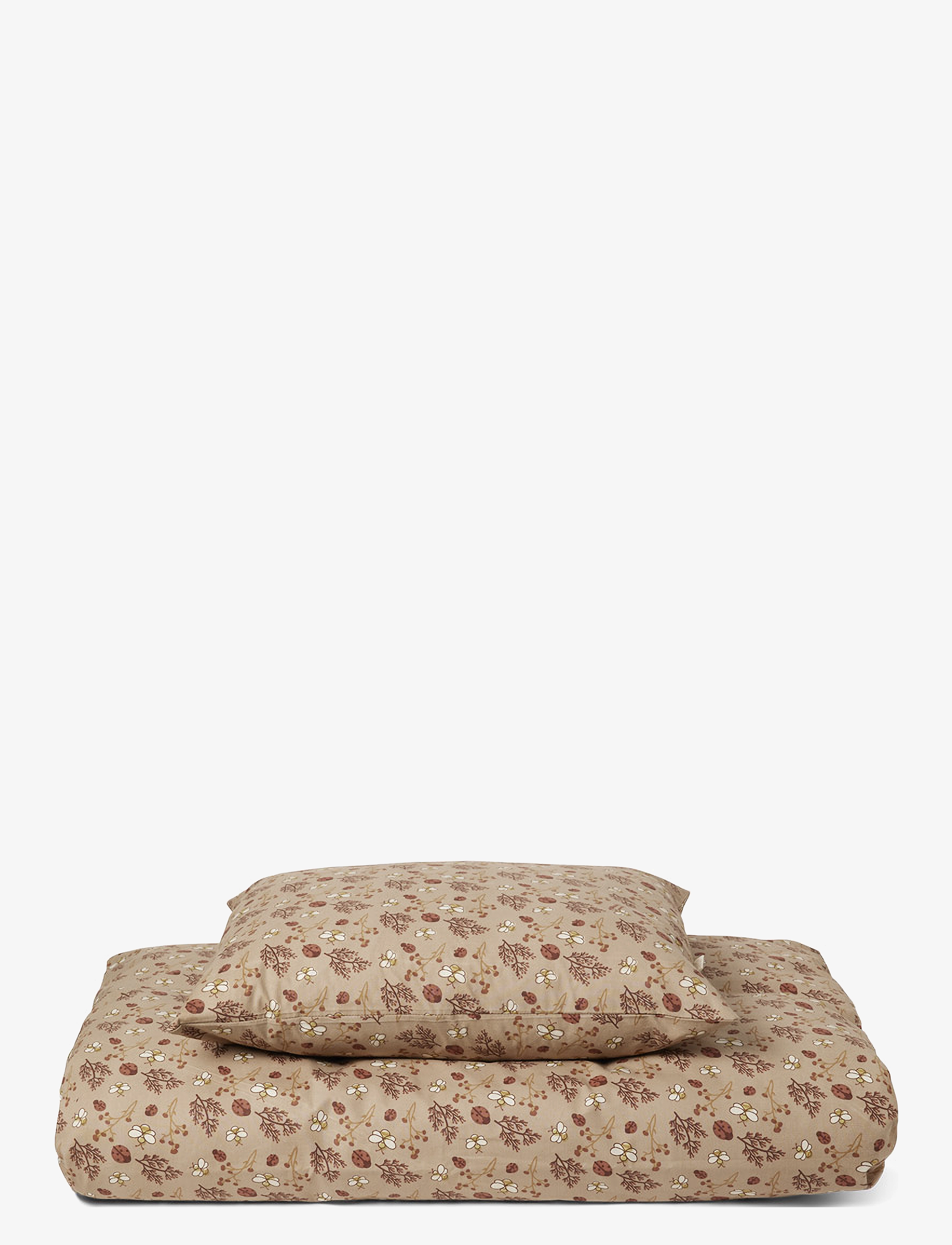 Nuuroo Bera junior bed linen - Nuuroo - SAND - FLOWER BEE / brown