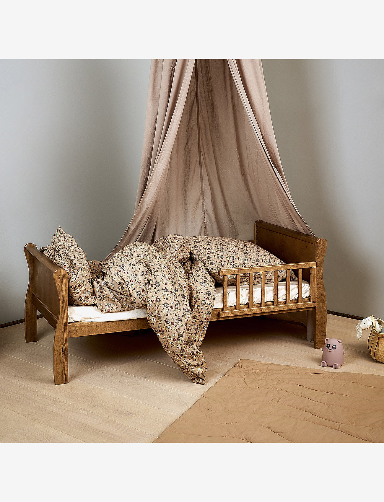 Nuuroo - Bera junior bed linen - voodiriiete komplektid - sand - flower bee - 1