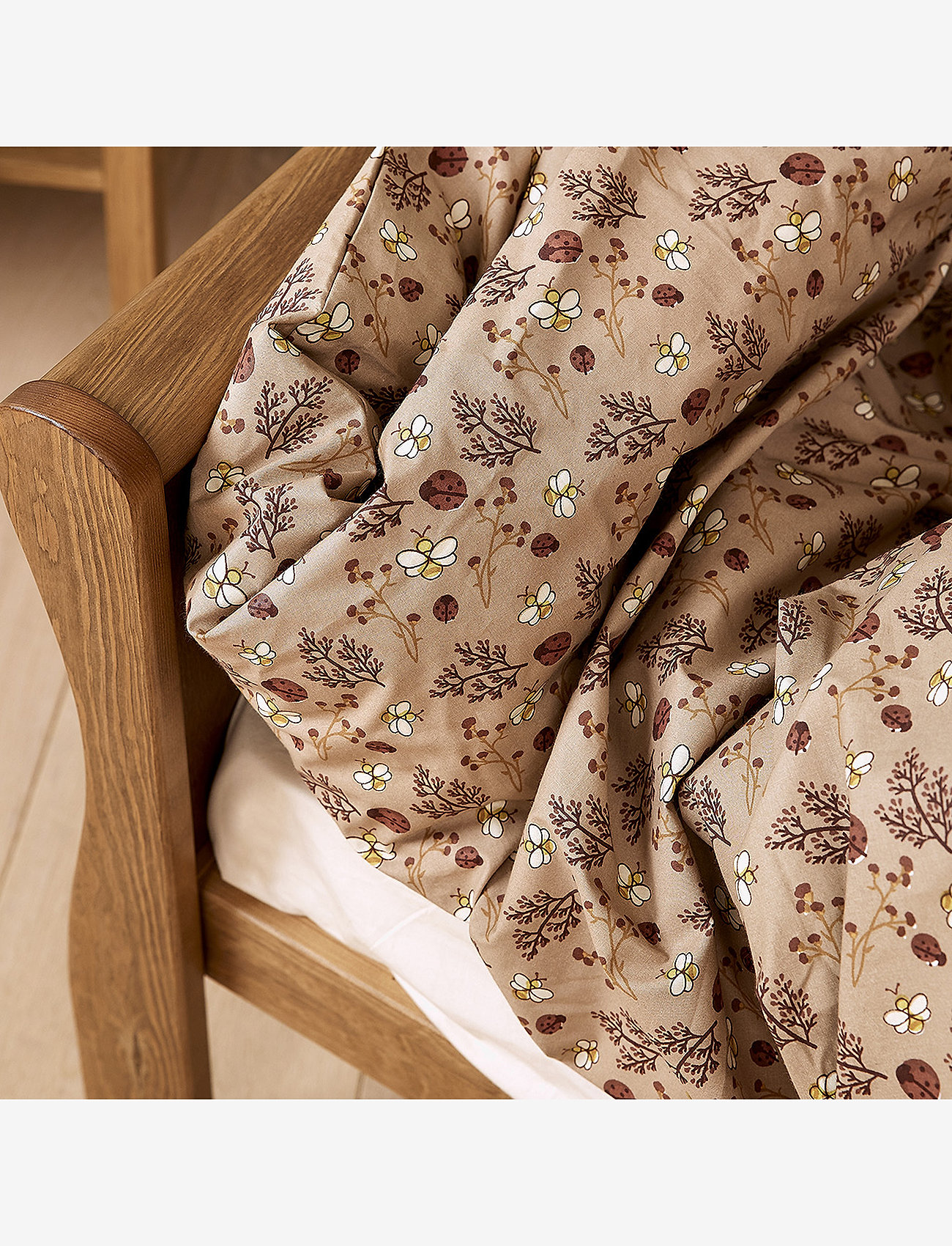 Nuuroo - Bera junior bed linen - voodiriiete komplektid - sand - flower bee - 2