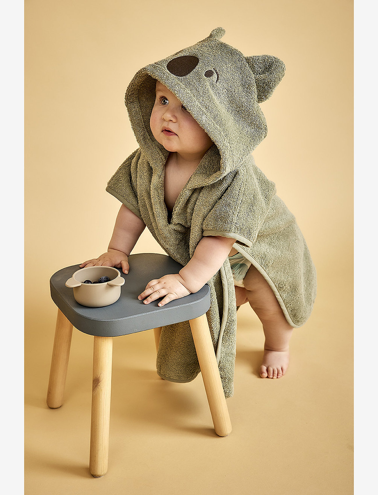 Nuuroo - Adelin poncho - light green - bear - 2