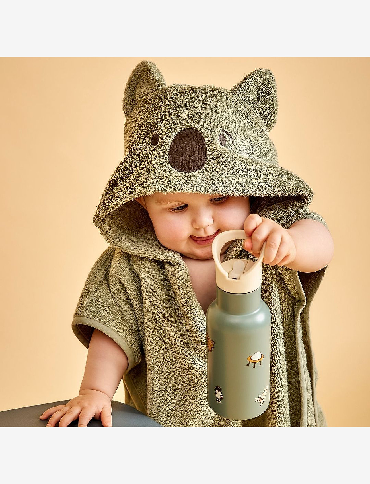 Nuuroo - Adelin poncho - light green - bear - 3