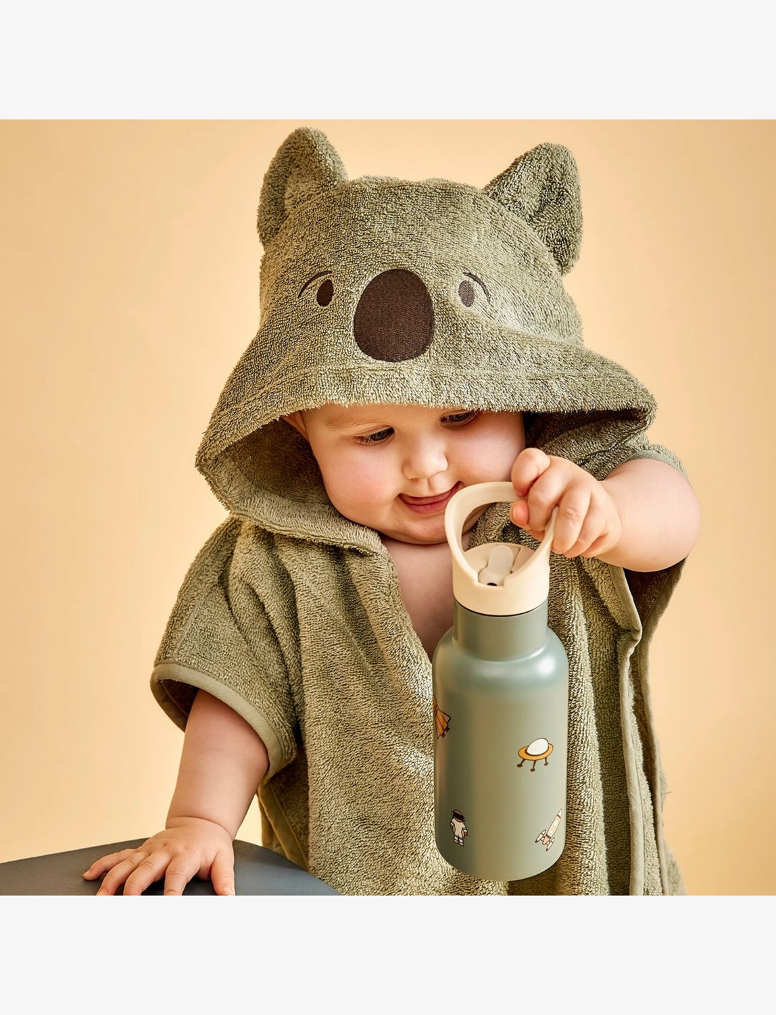 Nuuroo - Adelin poncho - light green - bear - 3