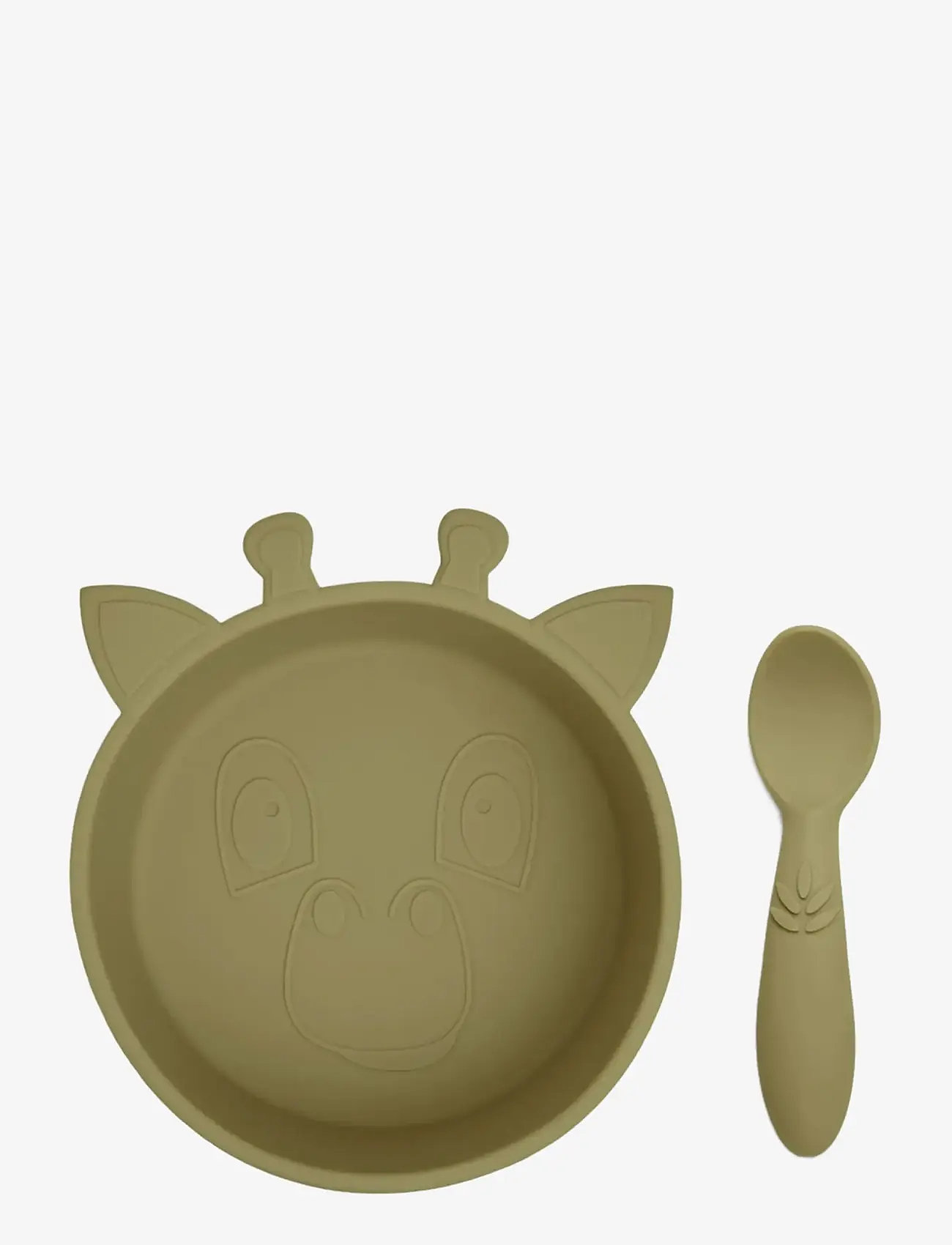 Nuuroo - Elia silicone dinner set 2-pack - serveringsset - olive green - 0