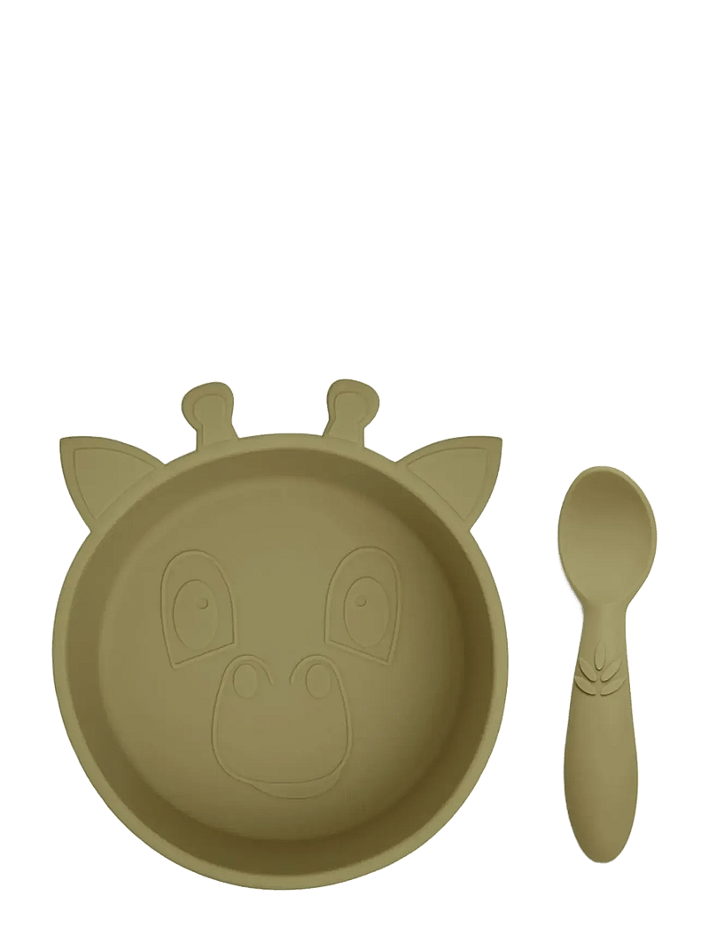 Nuuroo - Elia silicone dinner set 2-pack - serveringsset - olive green - 0