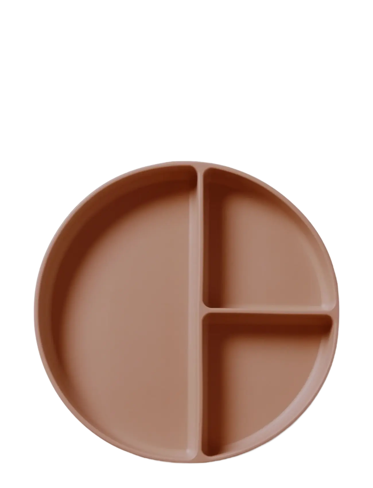Nuuroo Mingo Divided Silicone Plate, Plade, Brun, Str: ONE SIZE
