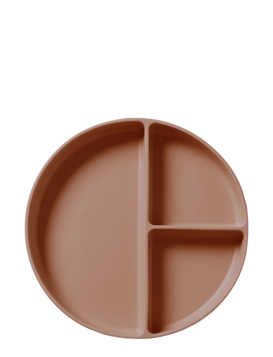 Nuuroo - Mingo divided silicone plate - teller - chocolate malt - 0