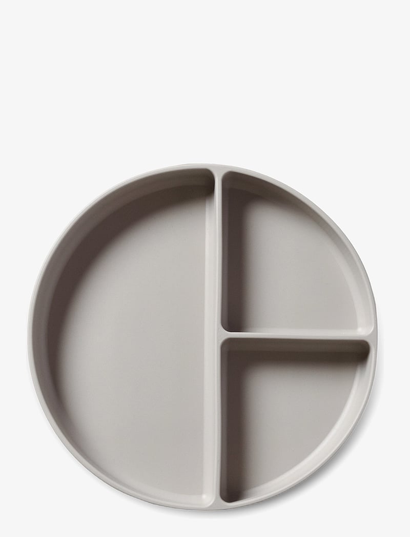 Nuuroo - Mingo divided silicone plate - teller - cobblestone - 0