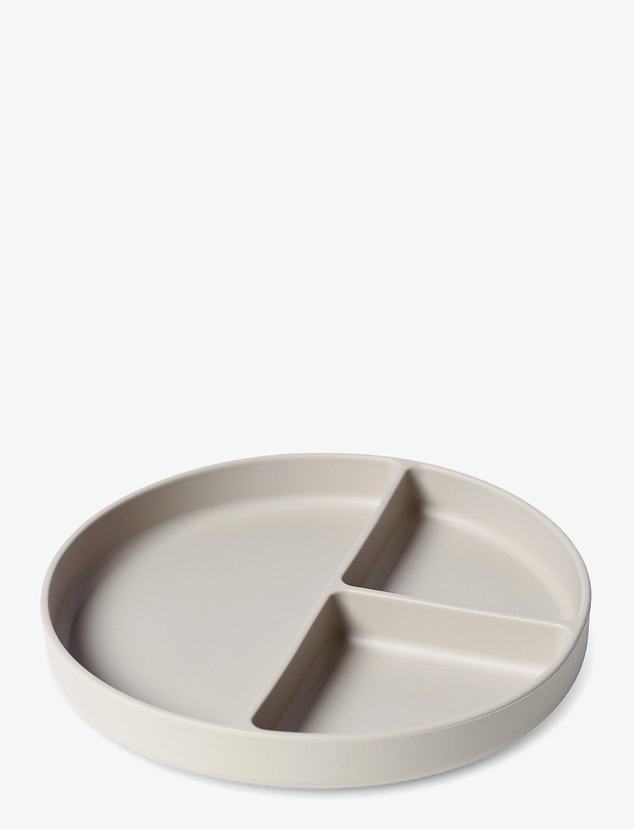 Nuuroo - Mingo divided silicone plate - teller - cobblestone - 1