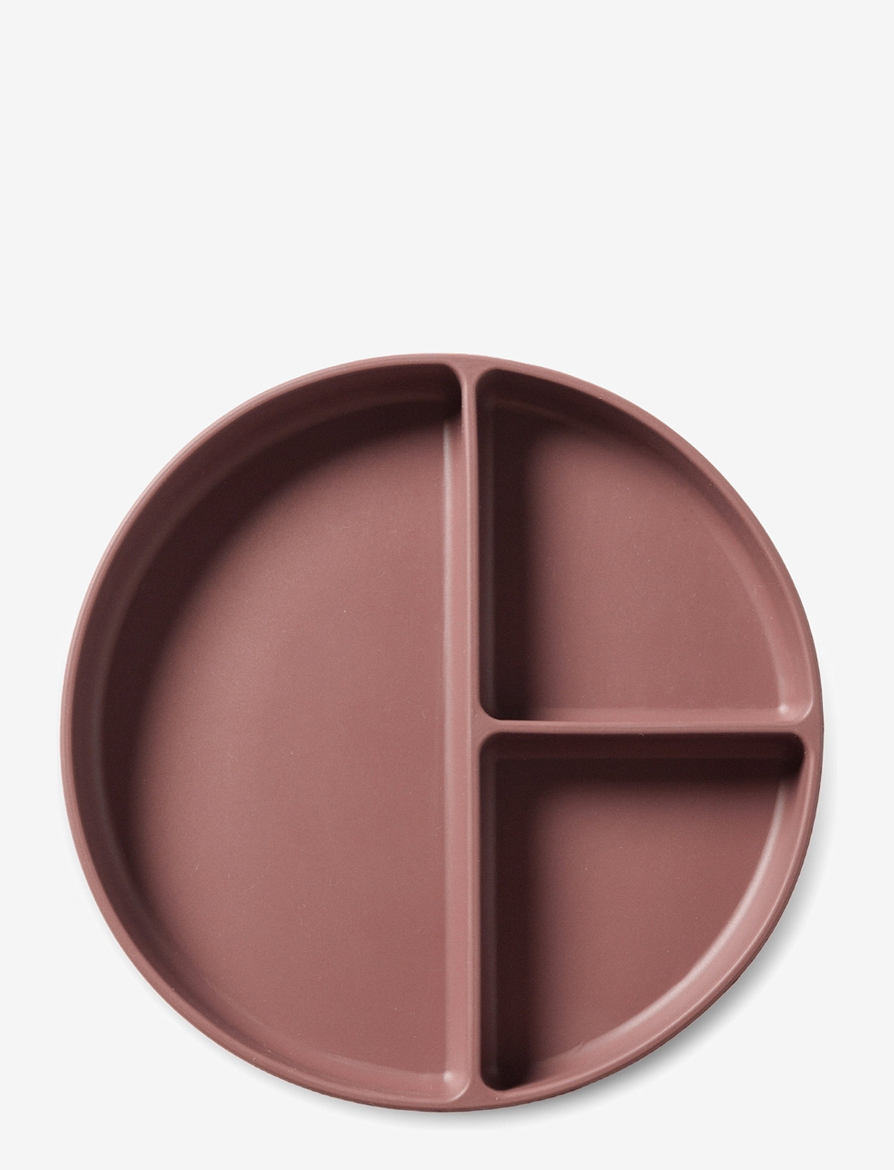 Nuuroo - Mingo divided silicone plate - plates - mahogany - 0