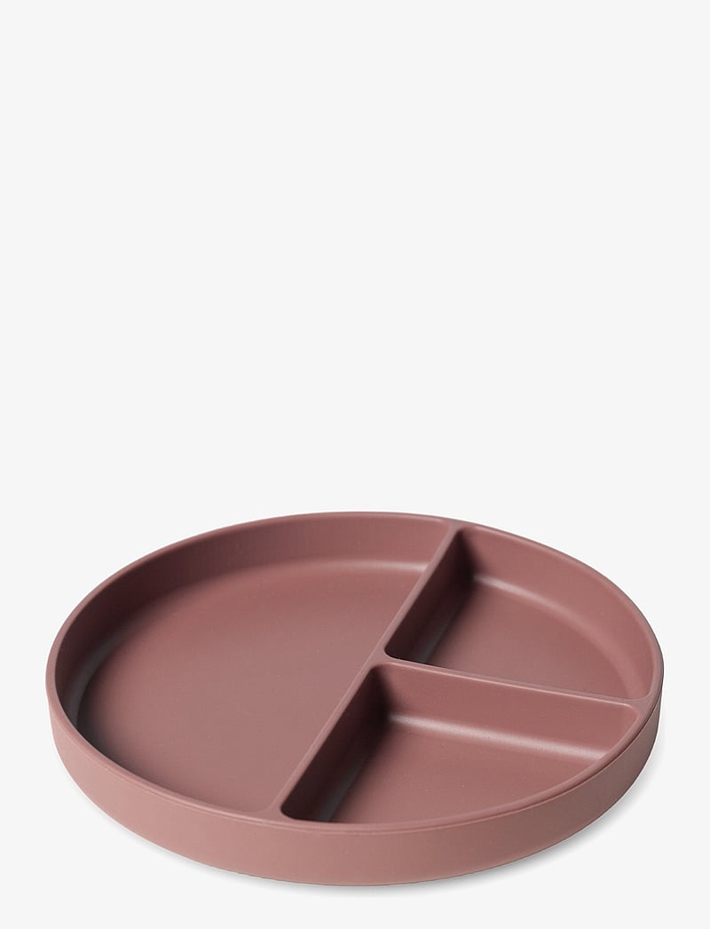 Nuuroo - Mingo divided silicone plate - teller - mahogany - 1