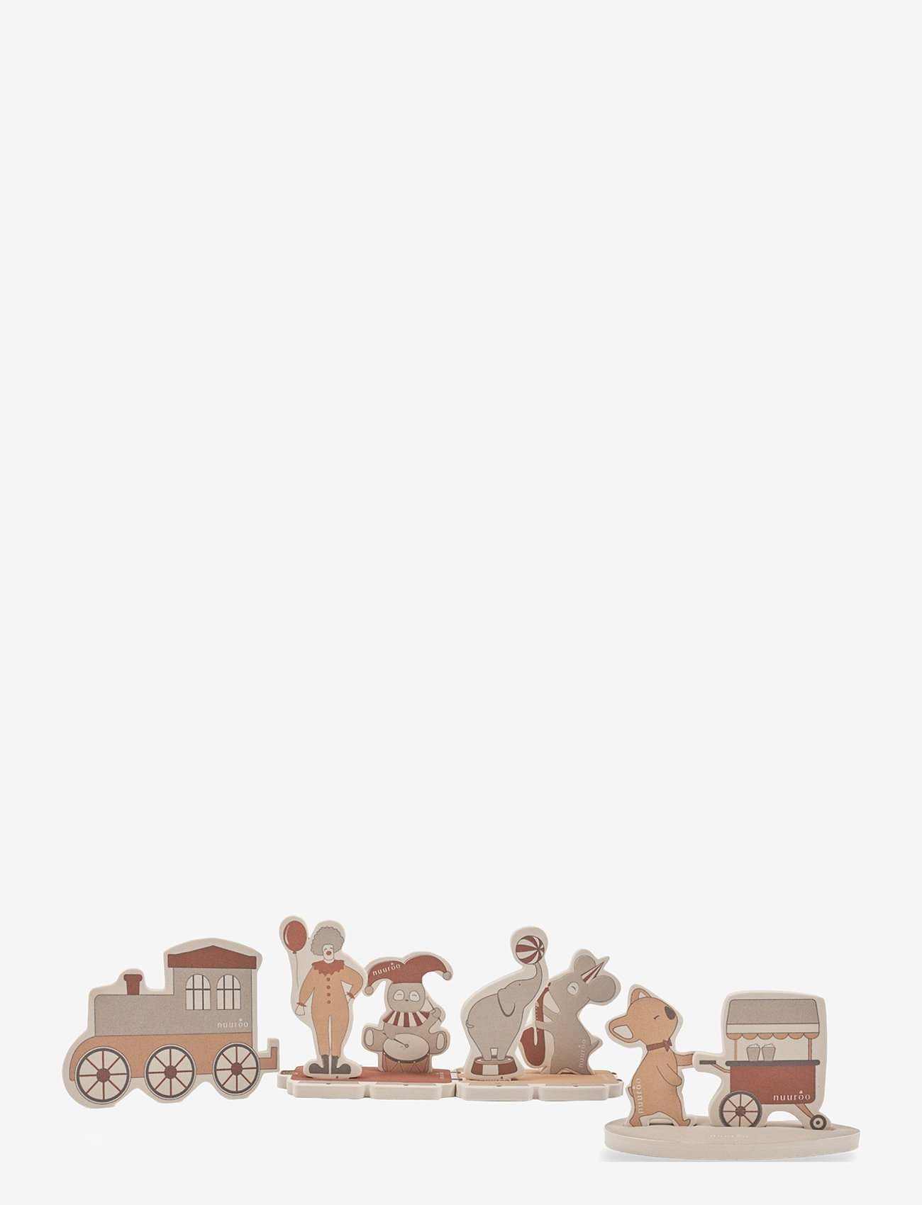 Nuuroo - Elis foam bath toy 10 pcs - badespielzeug - cream carnival train - 0