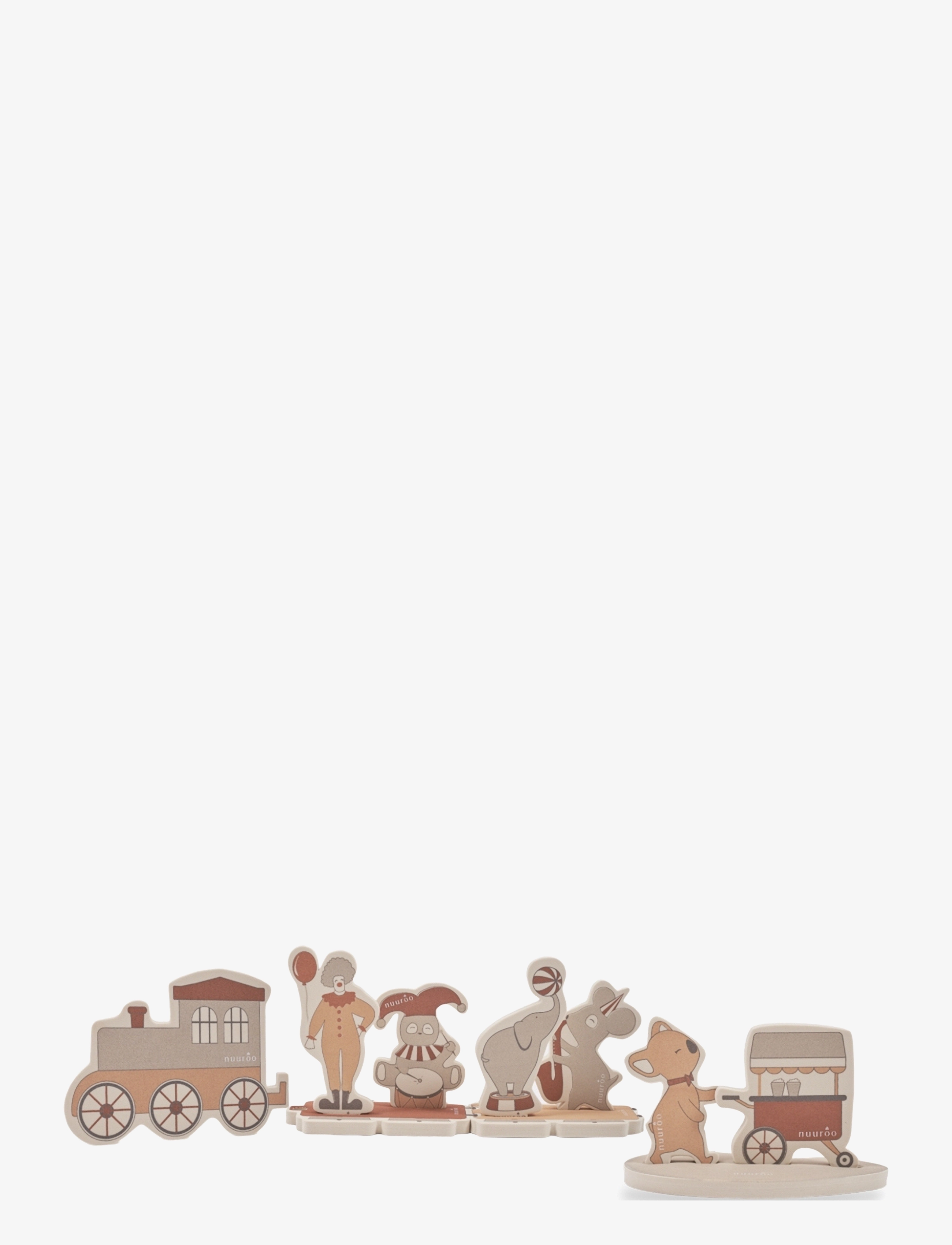 Elis foam bath toy 10 pcs - CREAM CARNIVAL TRAIN