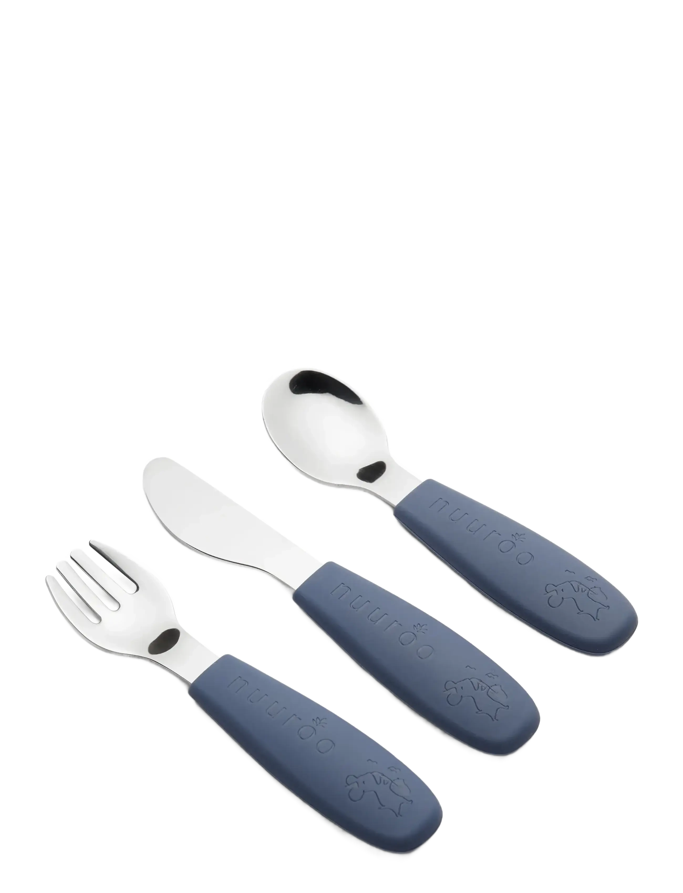 Nuuroo Jana cutlery set 3 pack - Meal time - BERING SEA / blue
