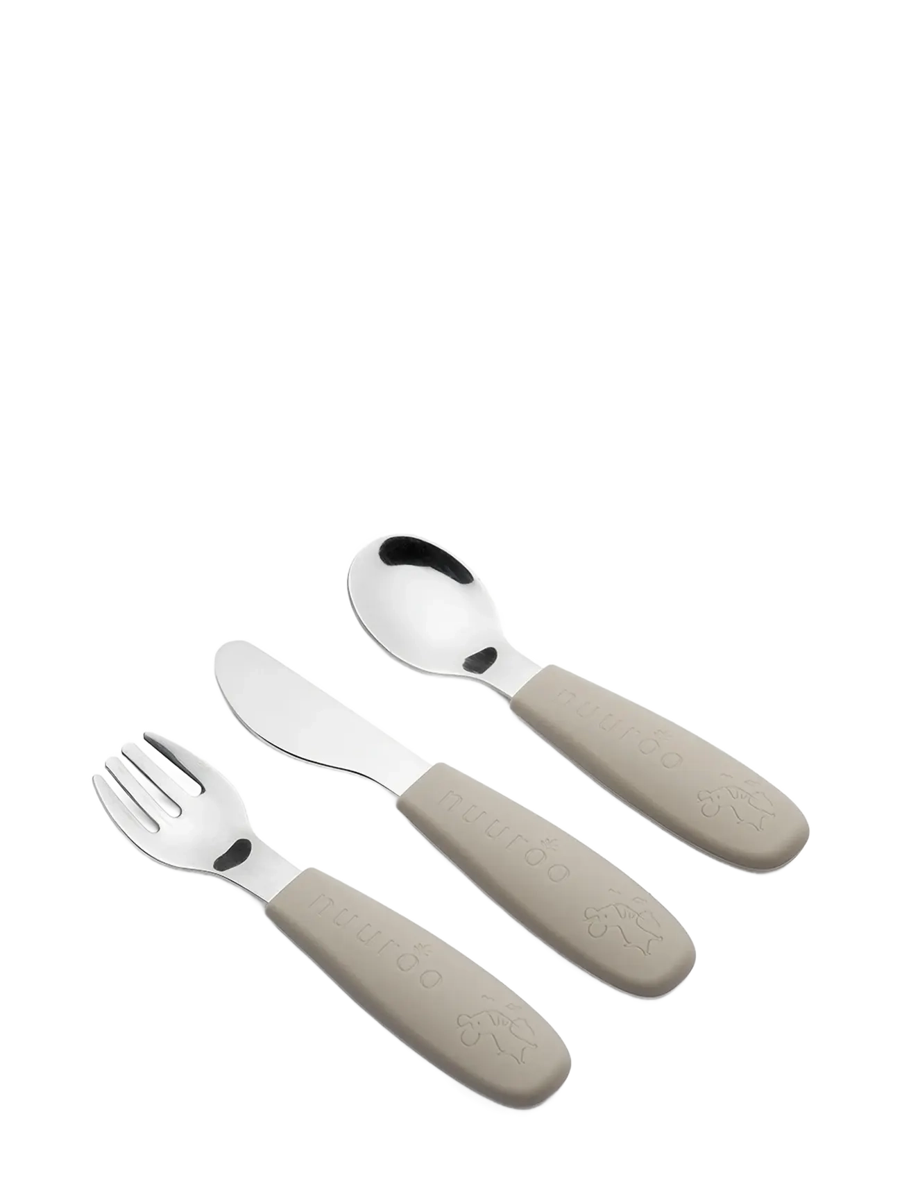 Nuuroo Jana Cutlery Set 3 Pack, Cutlery, Grå, Str: ONE SIZE