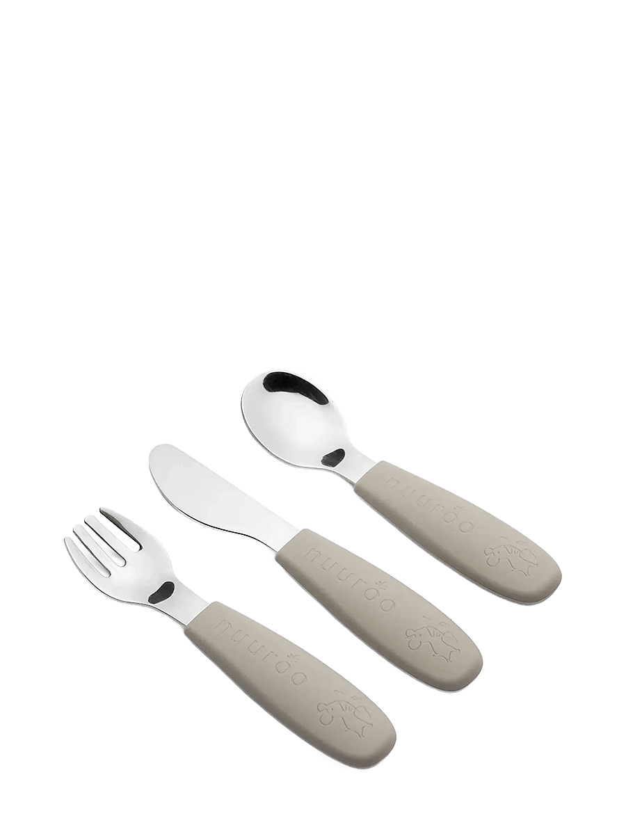Nuuroo - Jana cutlery set 3 pack - besteck - cobblestone - 0