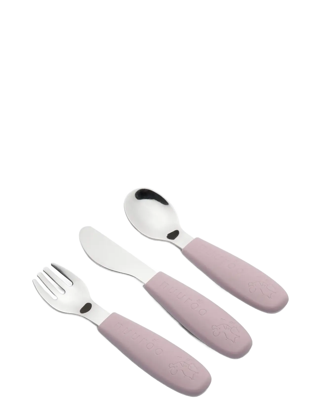 Nuuroo Jana Cutlery Set 3 Pack, One Size, Meal Time, Rosa - Cutlery, Kinder