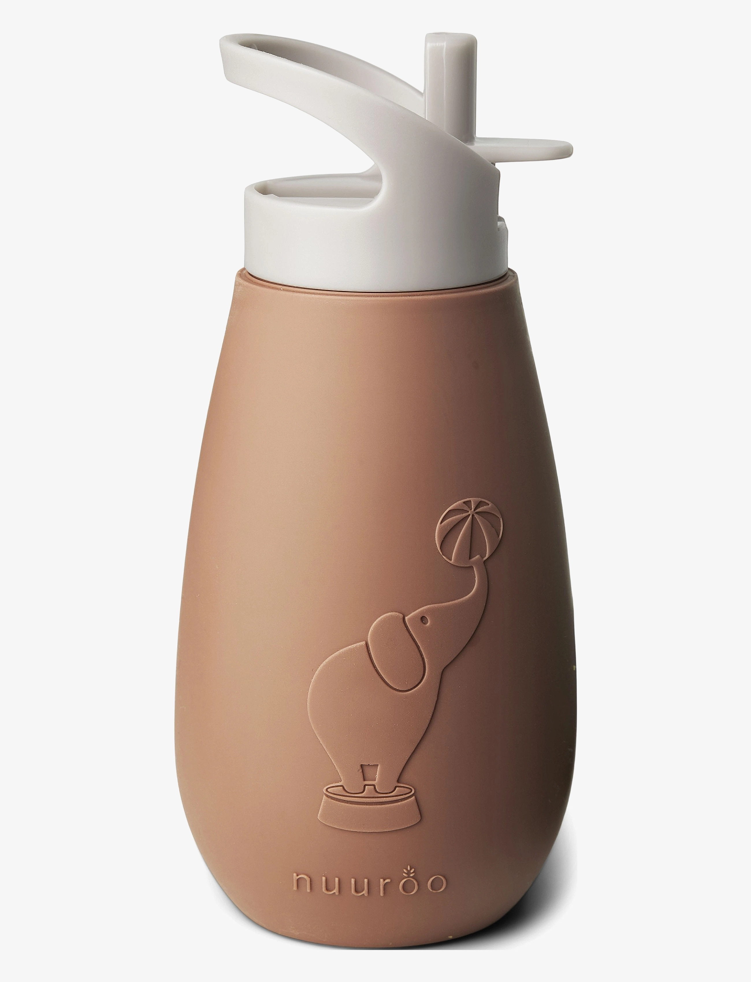 Nuuroo Pax Silicone Drinking Bottle 350 Ml, Meal Time, Brun, Str: ONE SIZE