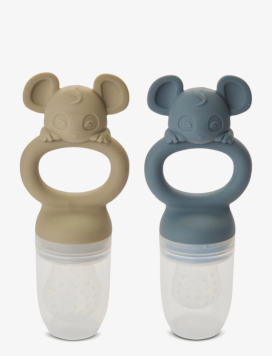 Nuuroo - Lauge silicone fruit pacifier 2-pack - madalaimad hinnad - bering sea / cobblestone - 0
