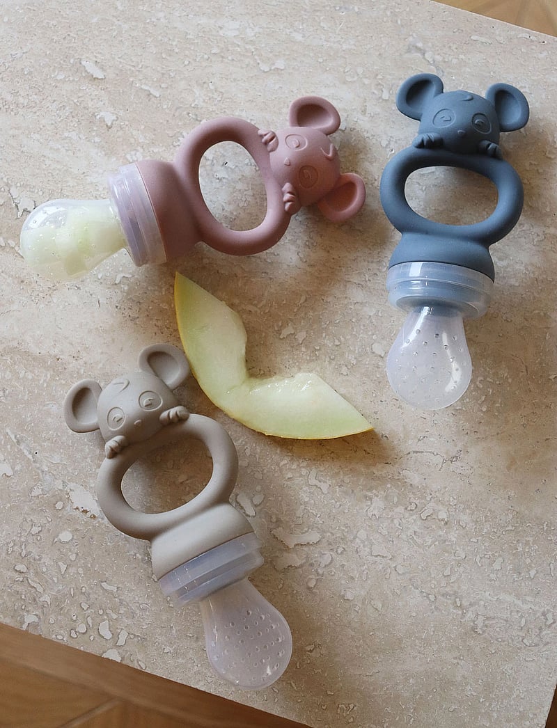 Nuuroo - Lauge silicone fruit pacifier 2-pack - lutid - bering sea / cobblestone - 0