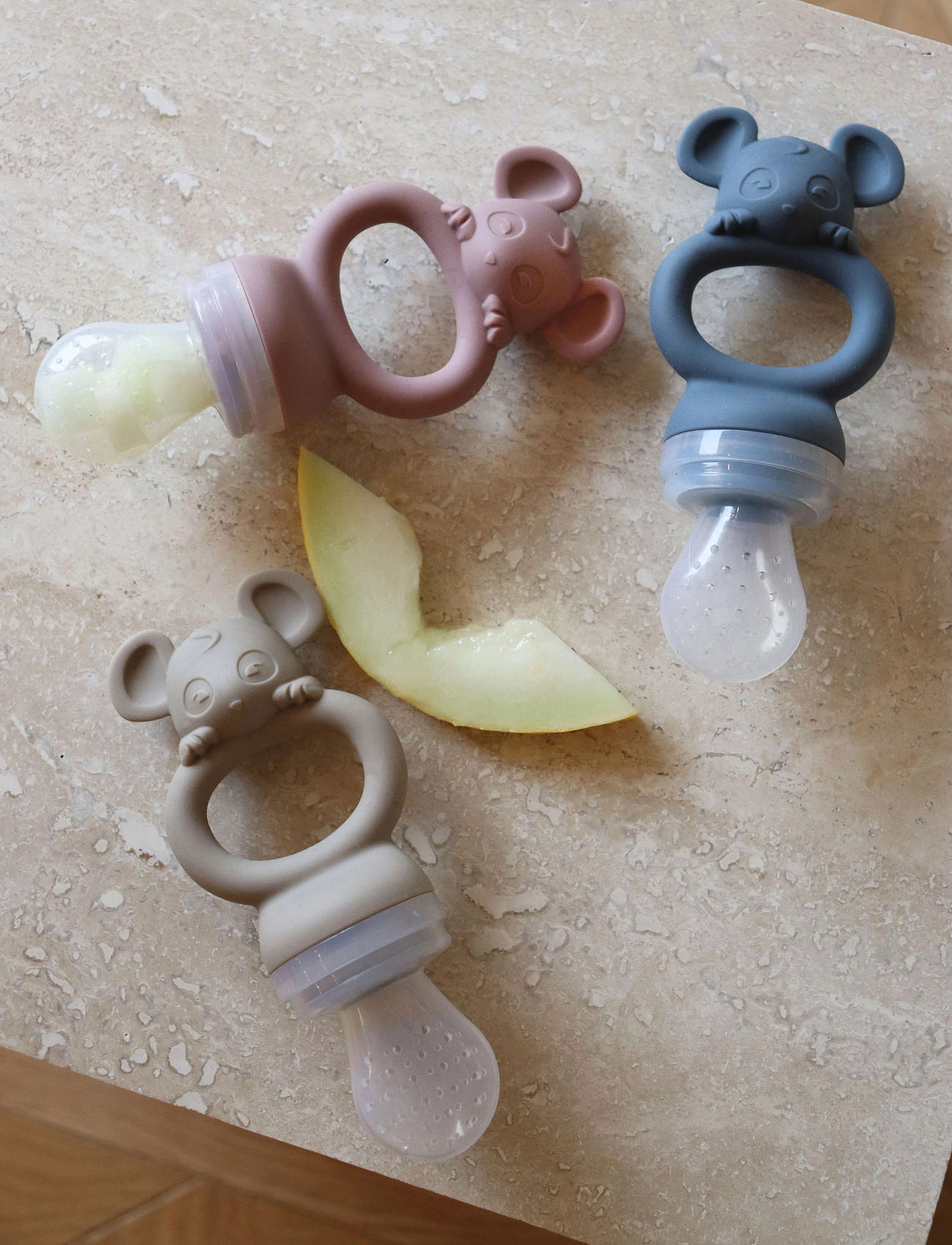 Nuuroo Lauge Silicone Fruit Pacifier 2-Pack, 14.5X4X5.5 cm, Multi/patterned, Sutter Og Tilbehør > Sutter, Børn