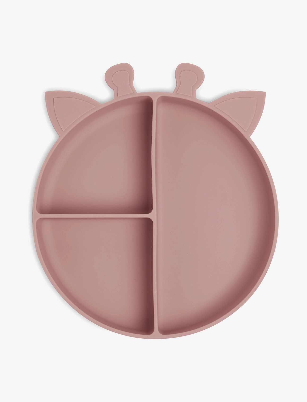 Nuuroo Orla silicone divided plate Giraffe - Nuuroo - WOODROSE / pink/rose