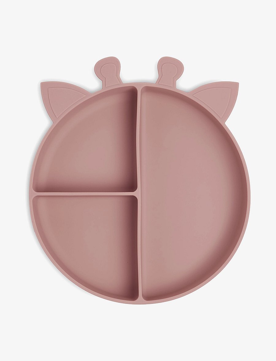 Nuuroo - Orla silicone divided plate Giraffe - talerze - woodrose - 1