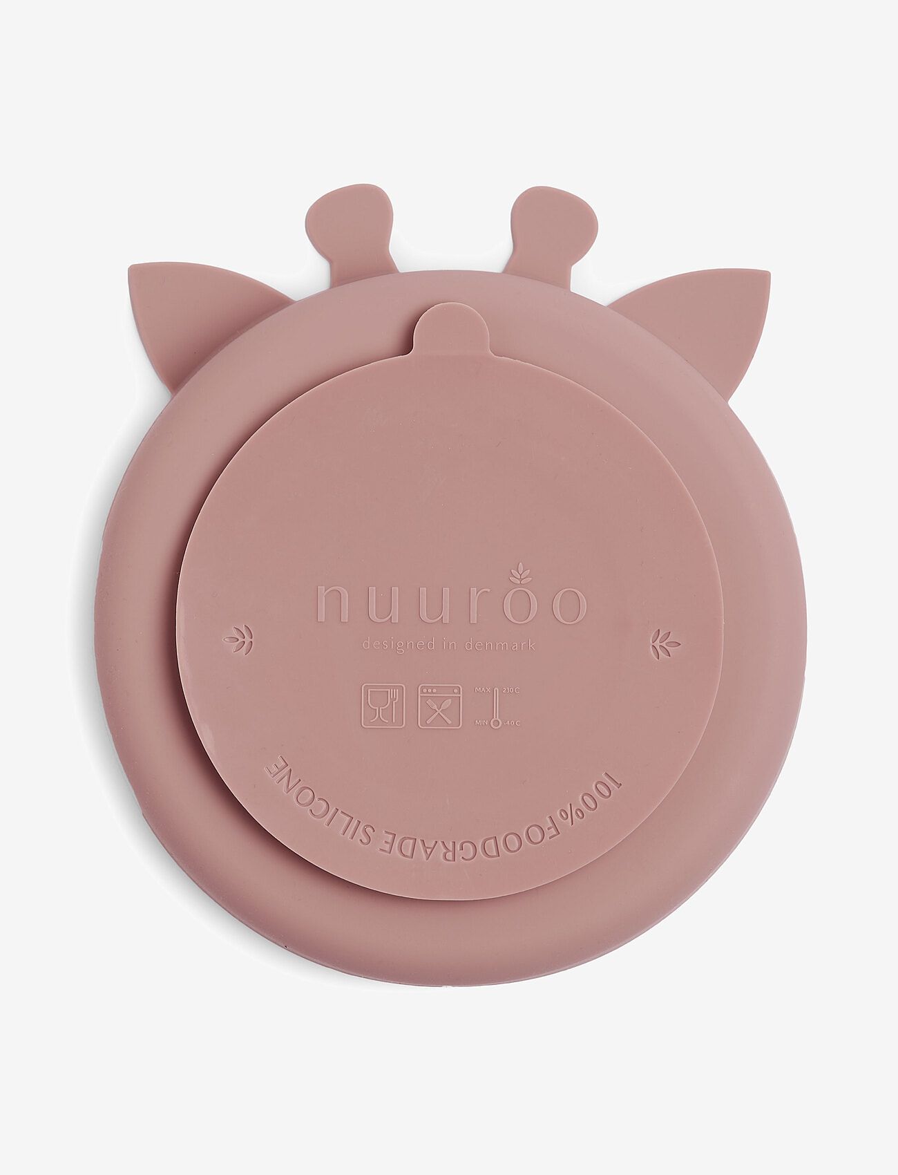 Nuuroo - Orla silicone divided plate Giraffe - taldrikud - woodrose - 2