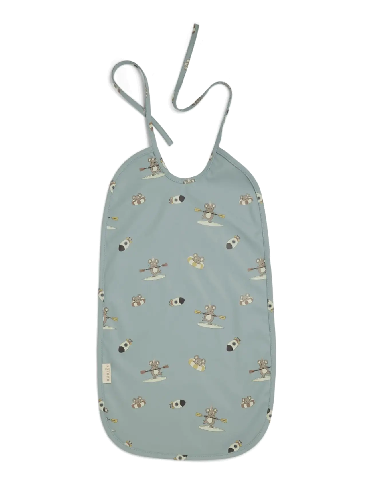 Nuuroo Alberte Long Bib Coated, One Size, Bibs, Blau - Sleeveless Kinder