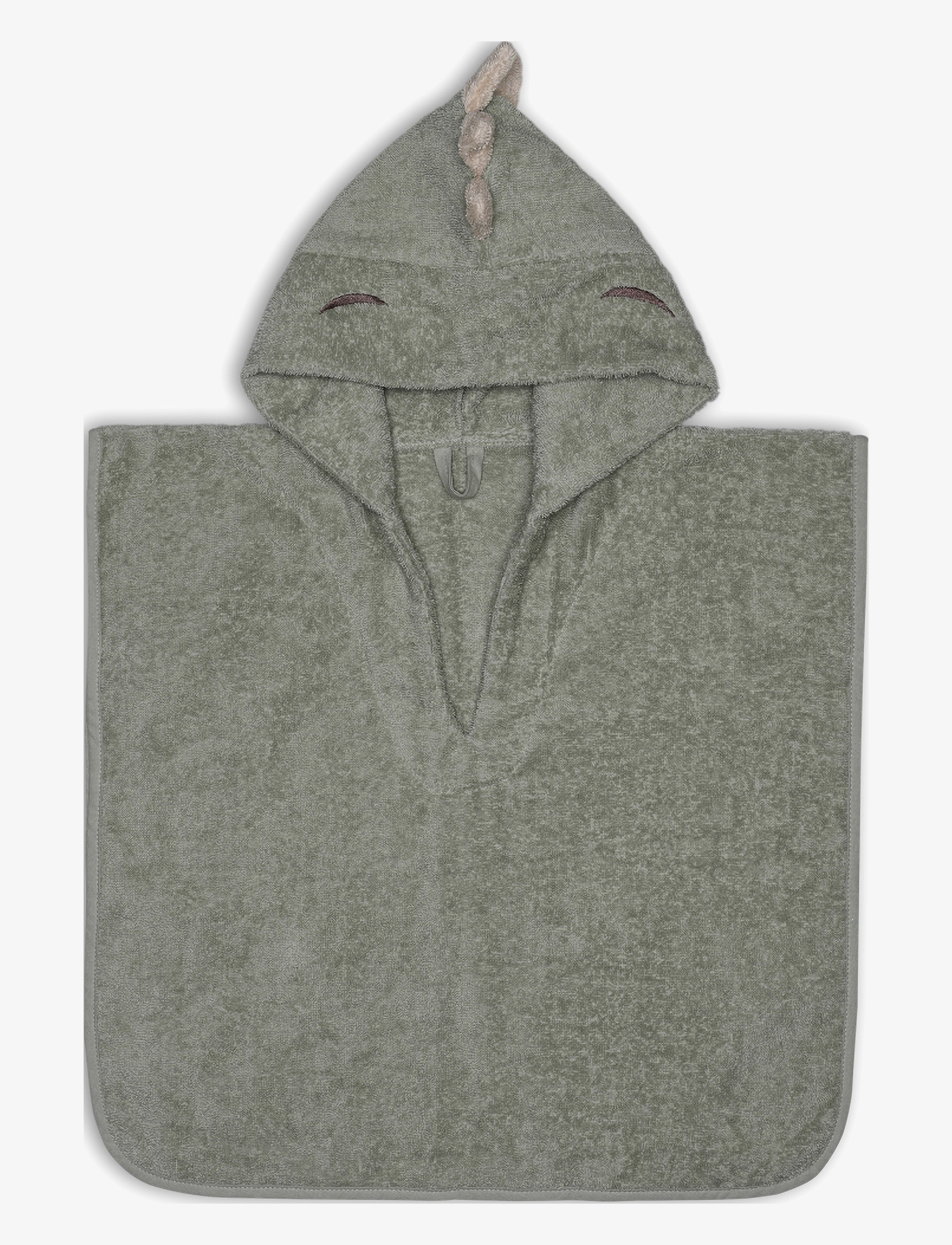Nuuroo Adelin poncho - Badekåber - LIGHT GREEN DINO / khaki/green