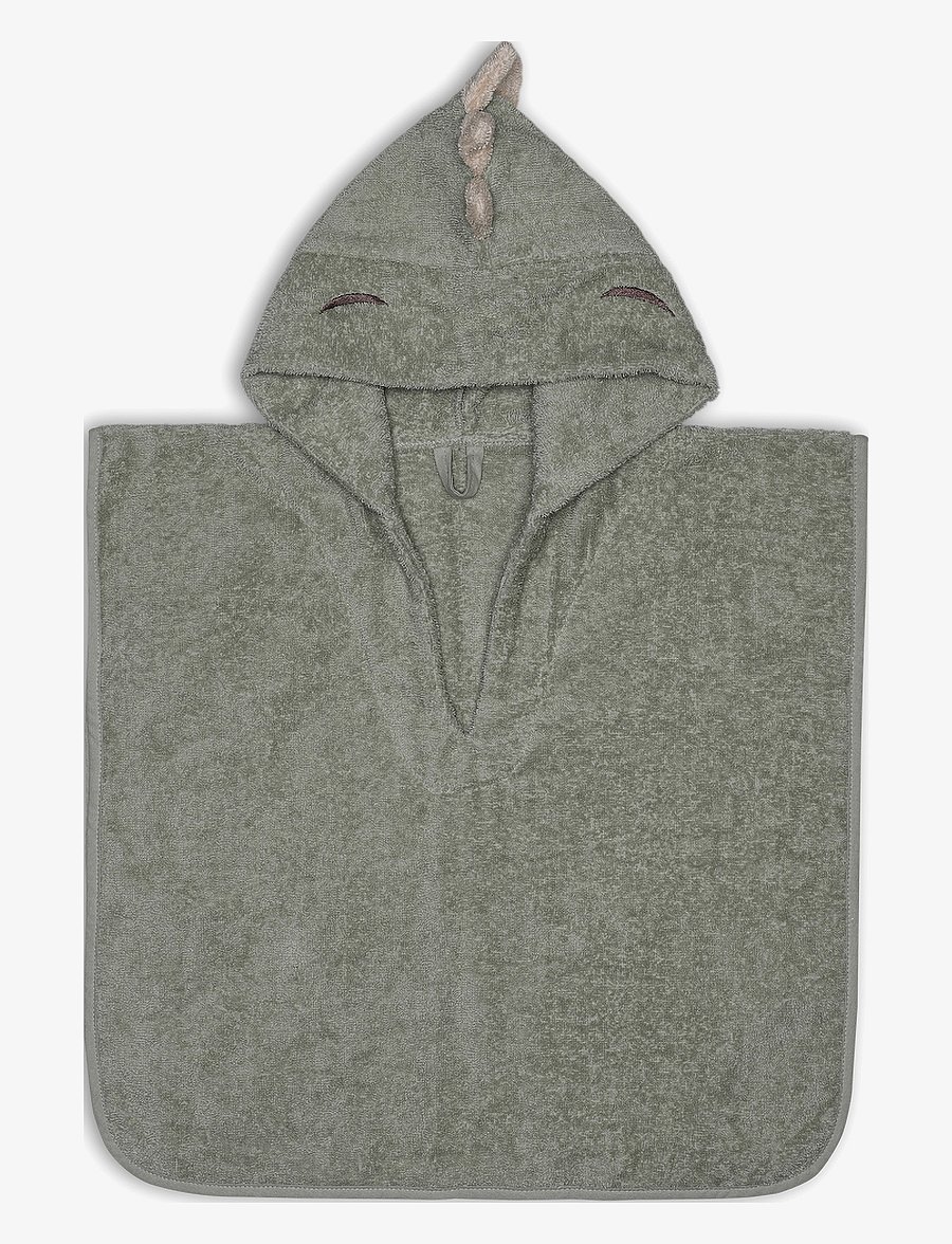 Nuuroo - Adelin poncho - bademäntel - light green dino - 1