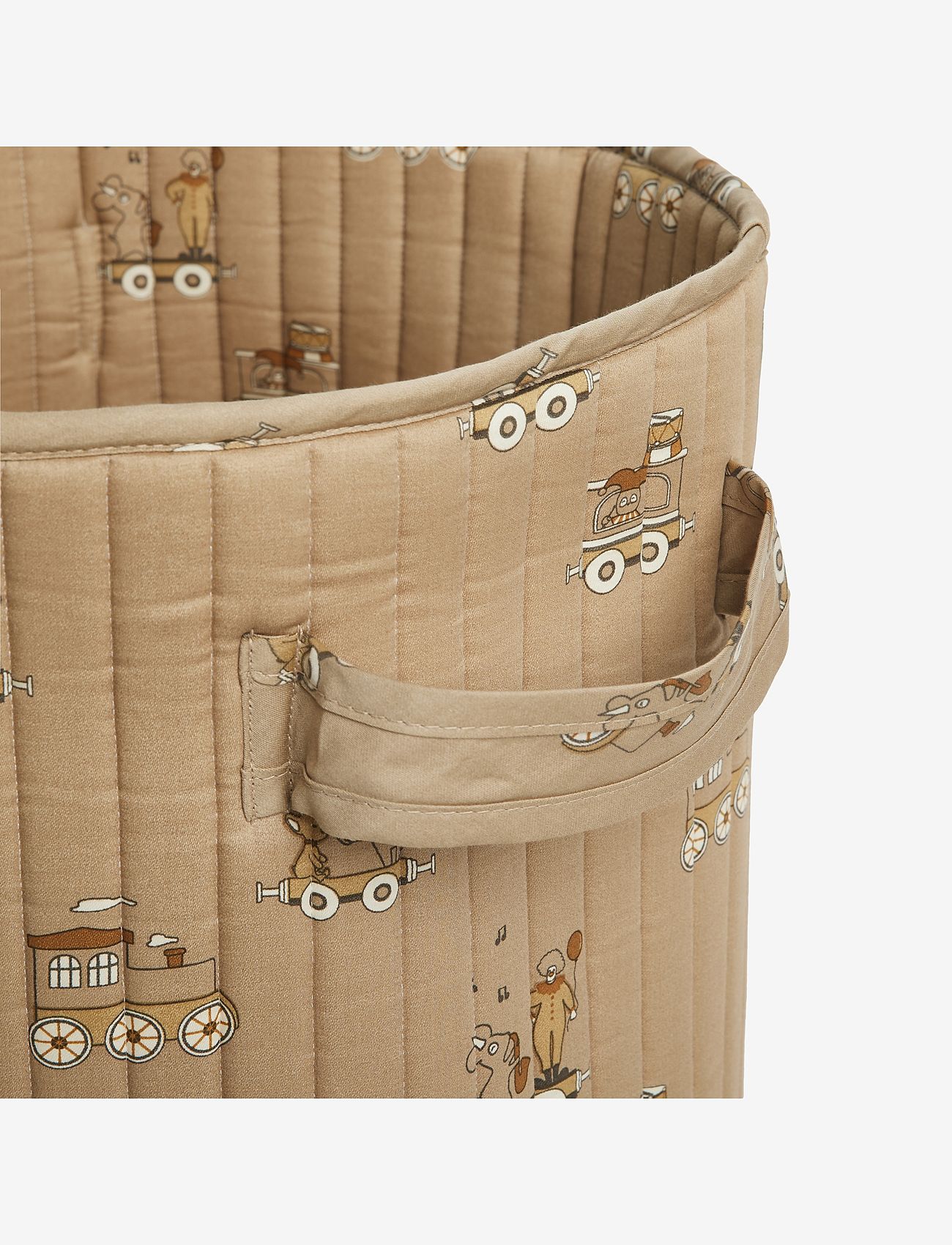 Nuuroo - Hunter quilted storage bag - medium - carnival train - 1