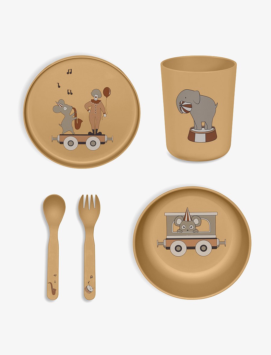 Nuuroo - Marius PLA dinner set 5-pack - essgeschirr - iced coffee - 0
