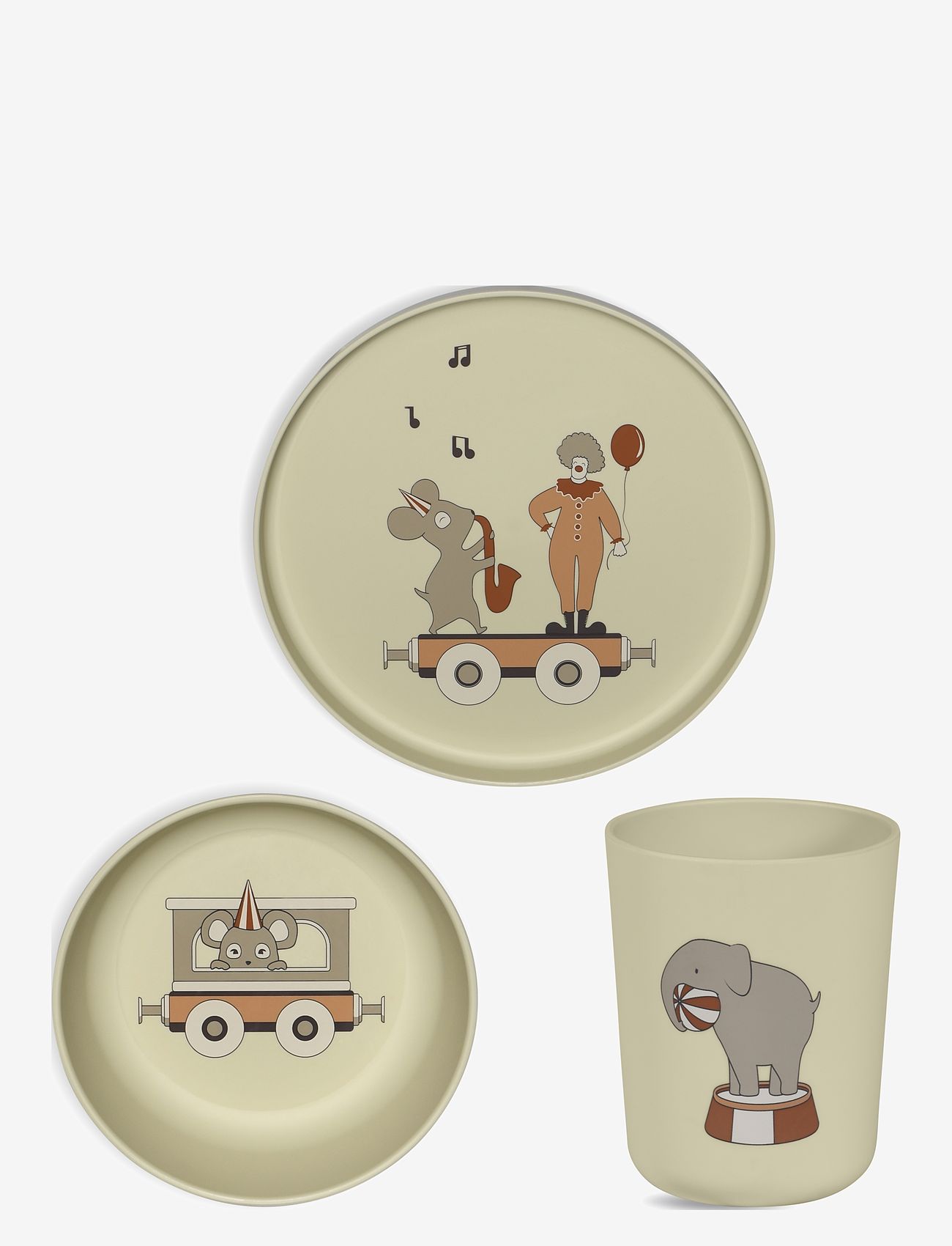 Nuuroo - Milas PLA dinner set 3-pack - Õhtusöögikomplektid - cream - 0