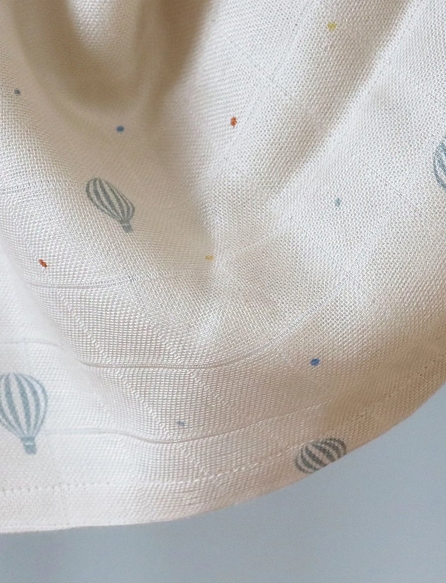 Nuuroo - Josefine bamboo muslin cloth 2-pack - plaids en mousseline - air balloon dot - 2