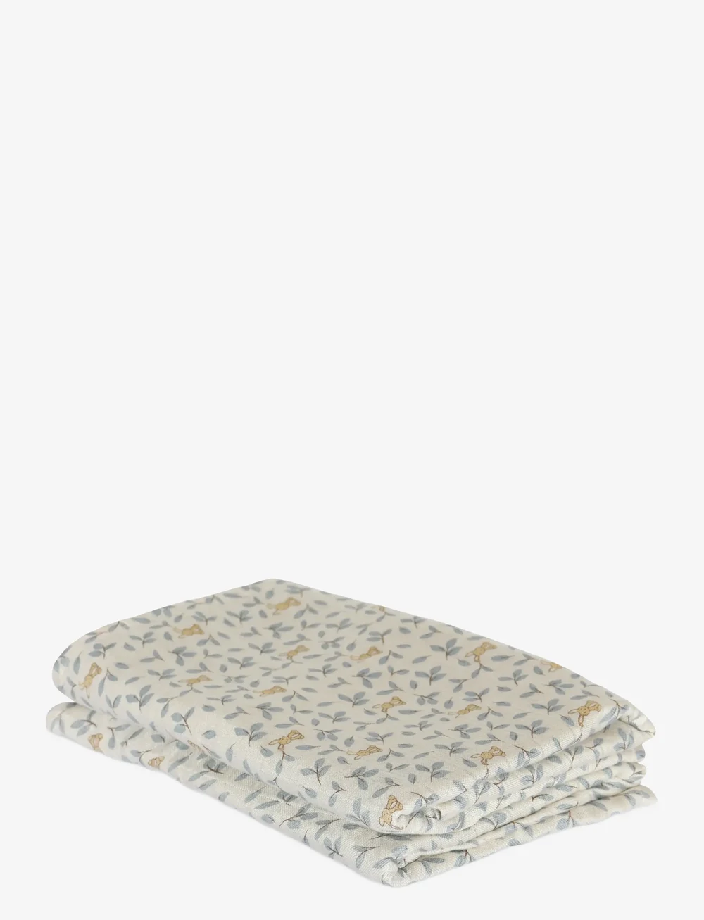 Nuuroo - Josefine bamboo muslin cloth 2-pack - muslindukar - bunny leaf - 0