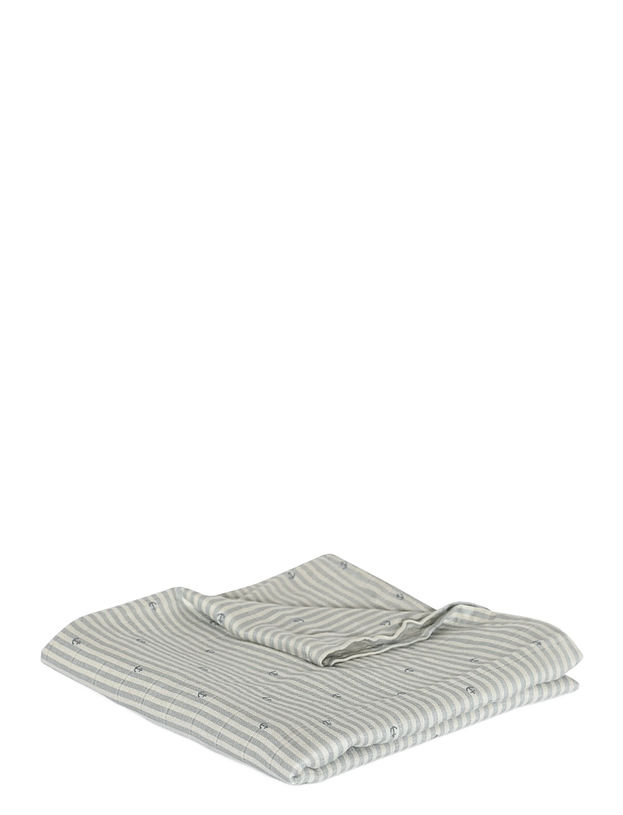 Nuuroo - Valentin bamboo muslin swaddle - musselintæpper - stripe anchor - 0