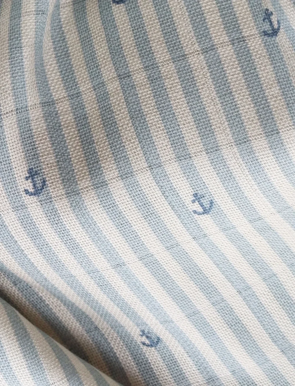 Nuuroo - Valentin bamboo muslin swaddle - muslinfiltar - stripe anchor - 1