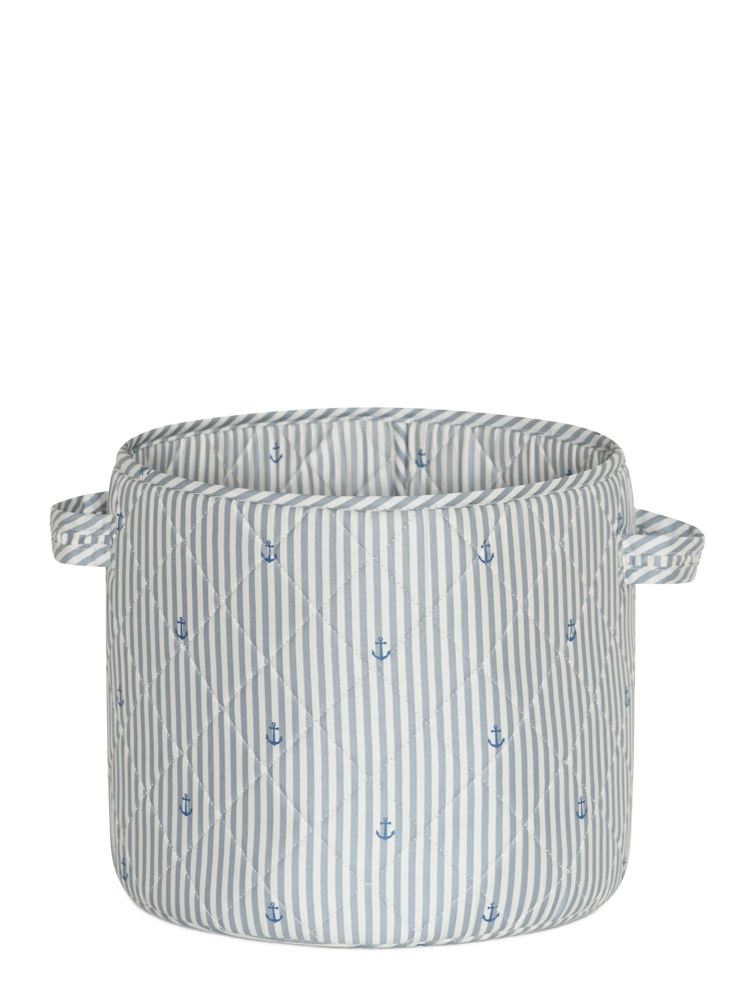 Hunter quilted storage bag - medium - STRIPE ANCHOR