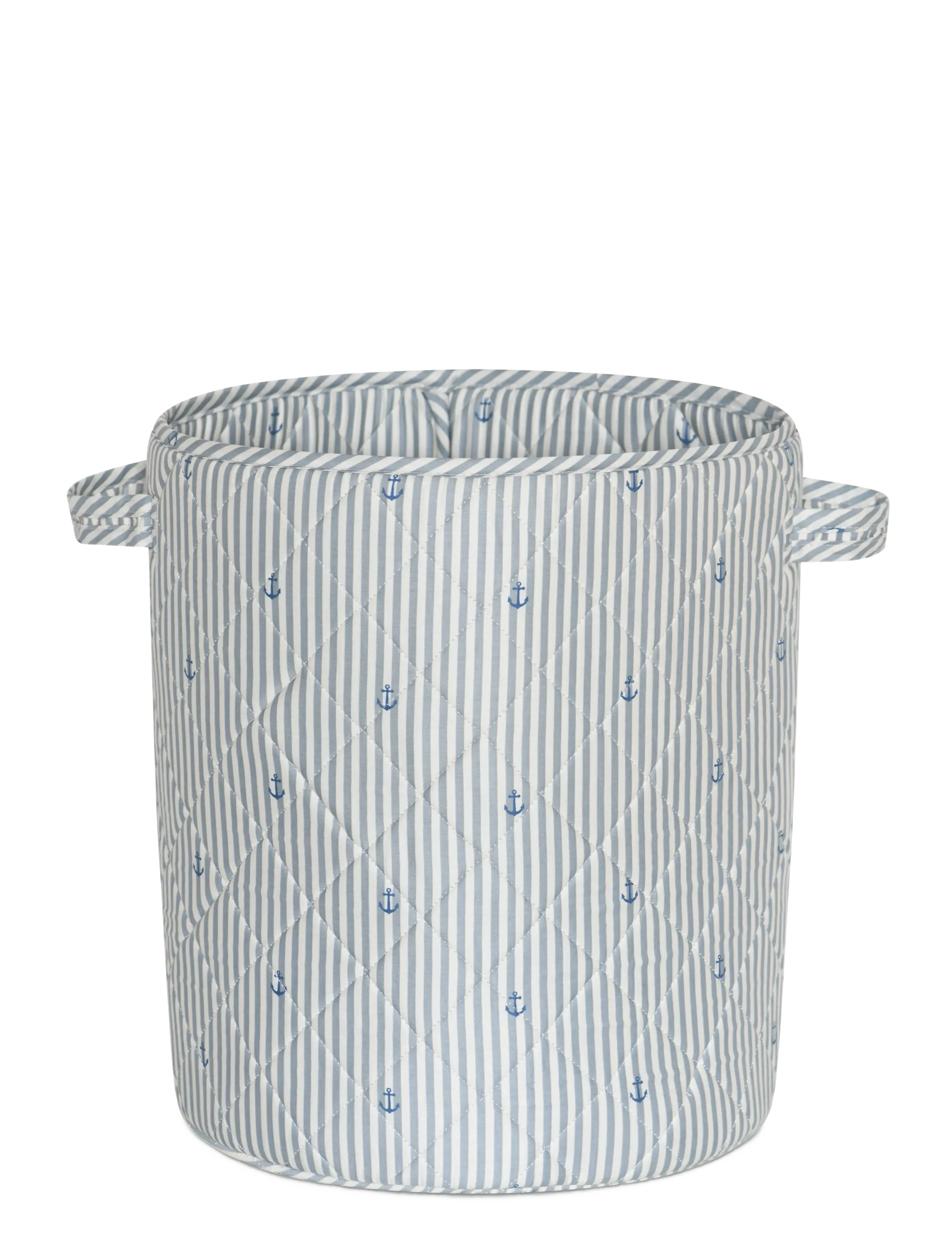Moe quilted storage bag - big - STRIPE ANCHOR