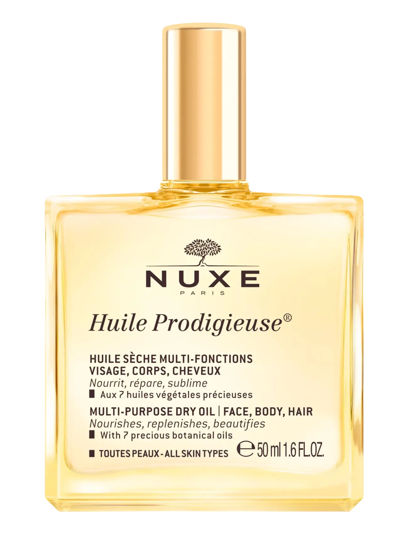 NUXE Dry Oil, Huile Prodigieuse , Hair Vinegar & Dressing Bottles, Nude, Str: 50ML