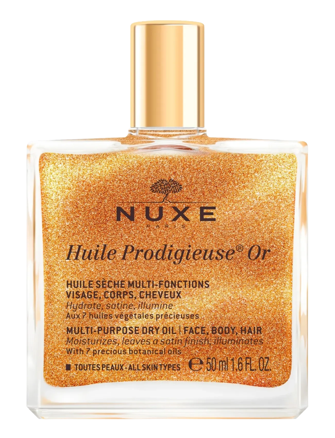 NUXE Huile Prodigieuse Gold Dry Oil 50 Ml, Hair Vinegar & Dressing Bottles, Nude, Str: 50ML
