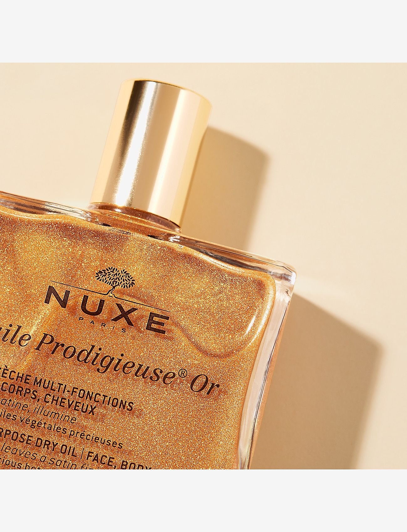 NUXE - HUILE PRODIGIEUSE GOLD DRY OIL 50 ML - hårolie - clear - 3