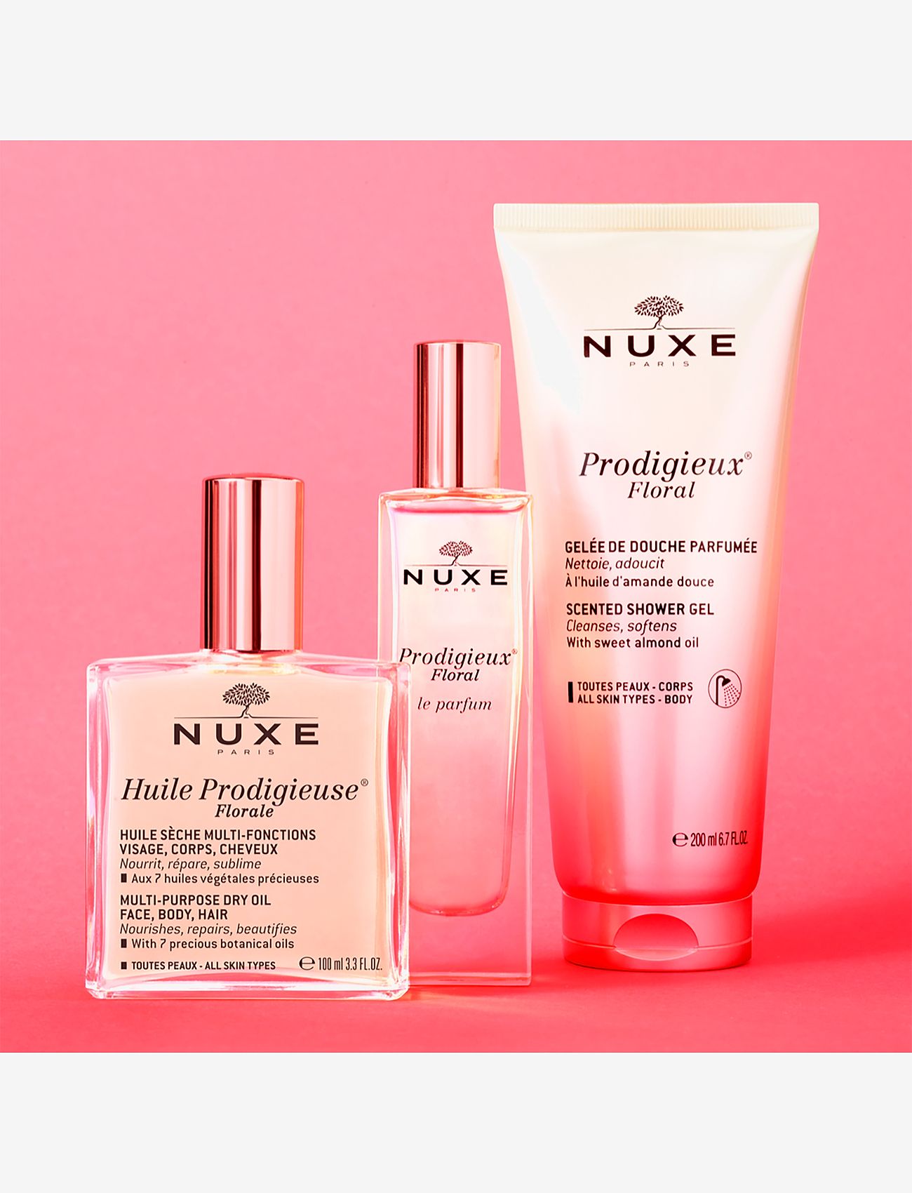 NUXE - HUILE PRODIGIEUSE FLORALE 100 ML - matkakoot ja -pakkaukset - clear - 2